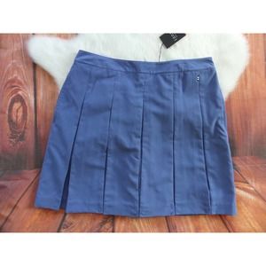 IZOD Golf Blue X-tra Dry Pleated Skort Skirt 10